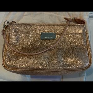 Jimmy Choo "Rella" Metallic Leather Shoulder Bag